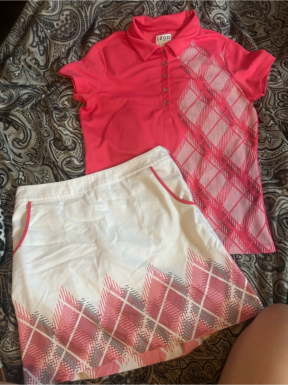 IZOD skort & polo set